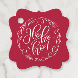 Ho Ho Ho Weihnachtsgeschenk Wrap Gefallen Feiertag Geschenkanhänger