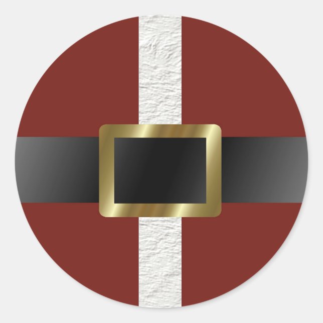 Ho Ho Ho Weihnachtskleber Runder Aufkleber (Vorderseite)