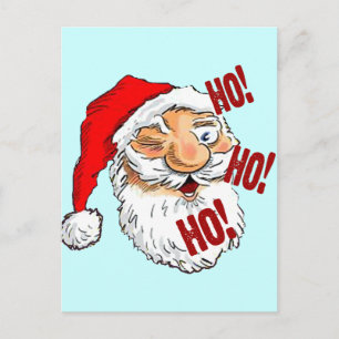 Ho Ho Ho Weihnachtsmann Feiertagspostkarte
