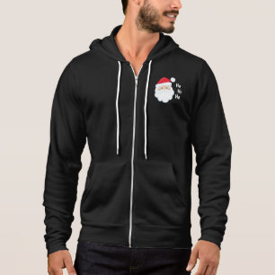 Ho Ho Ho Weihnachtsmann Gesicht Rot Weiß Weihnacht Hoodie