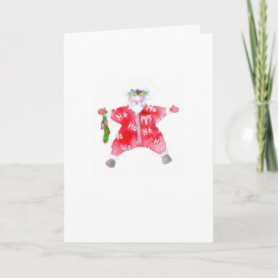 Ho Ho Ho Weihnachtsmannkarte Karte