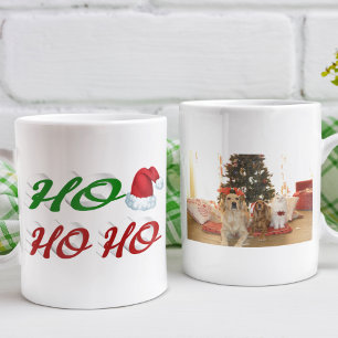 Ho Ho Ho Weihnachtsmannmütze Weihnachtsschreiben F Kaffeetasse