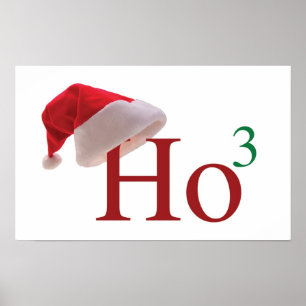 Ho Ho Ho Weihnachtsplakat Poster