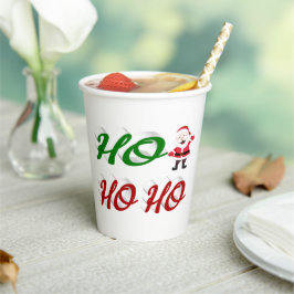 Ho Ho Ho Weihnachtsskript Pappbecher