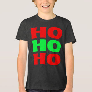 Ho Ho Ho Weihnachtsspaß – Weihnachts-T-Shirt für K Tri-Blend Shirt