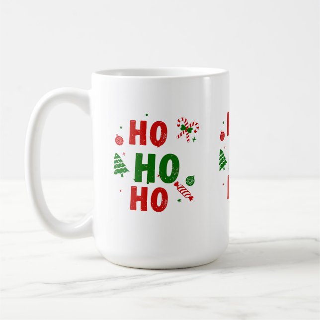 Ho Ho Ho Weihnachtstasse Kaffeetasse (Links)