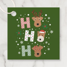 Ho Ho Ho Welsh Terrier Frohe Weihnachten Geschenkanhänger