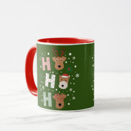 Ho Ho Ho Welsh Terrier Frohe Weihnachten Tasse