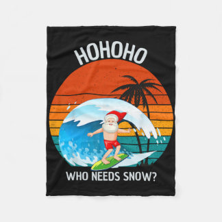 Ho Ho Ho Wer braucht Schnee Weihnachten im Juli Lu Fleecedecke