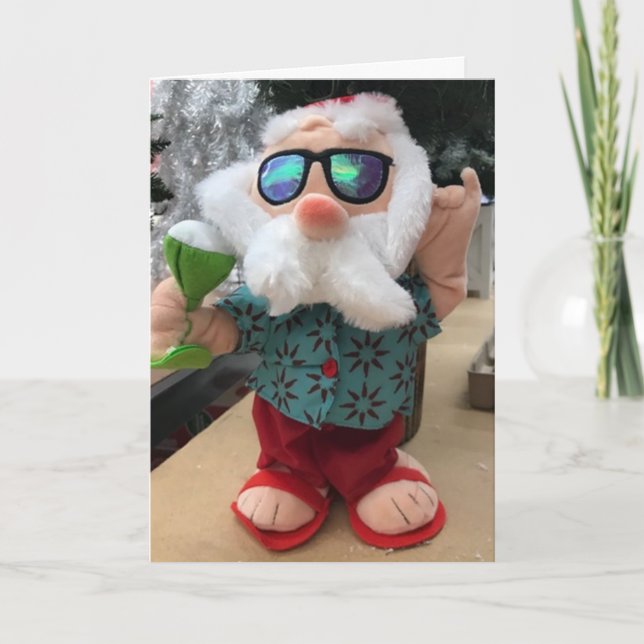 **HO HO HO** WIRD ZUR FEIERFEIERUNG GEARBEITET KARTE (Vorderseite)