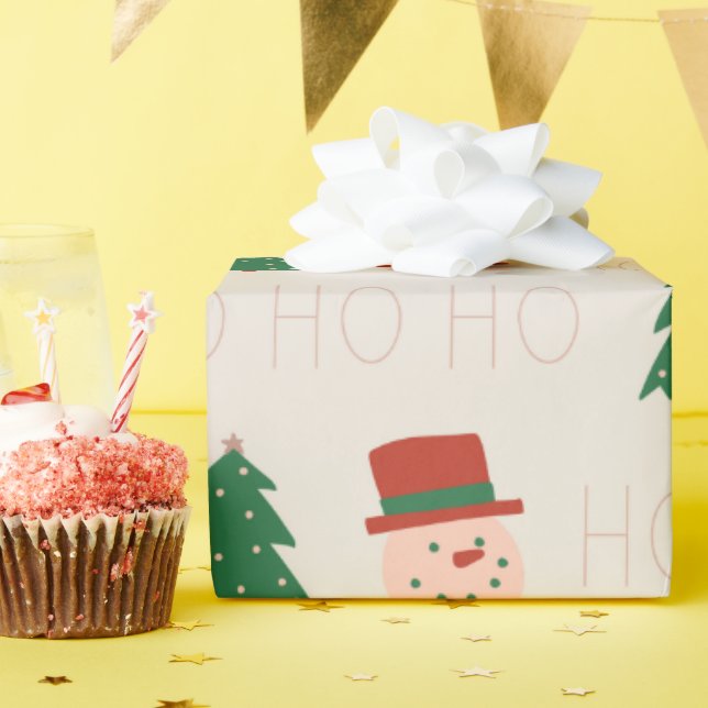 Ho Ho Ho Wrapping Papper Geschenkpapier (Geburtstagsparty)
