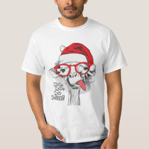 Ho Ho Ho Y'All, Giraffe Weihnachtsgeschenk T-Shirt