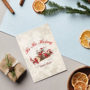 Ho Ho Hoing seit 1890 Weihnachtsgrüße Karte
