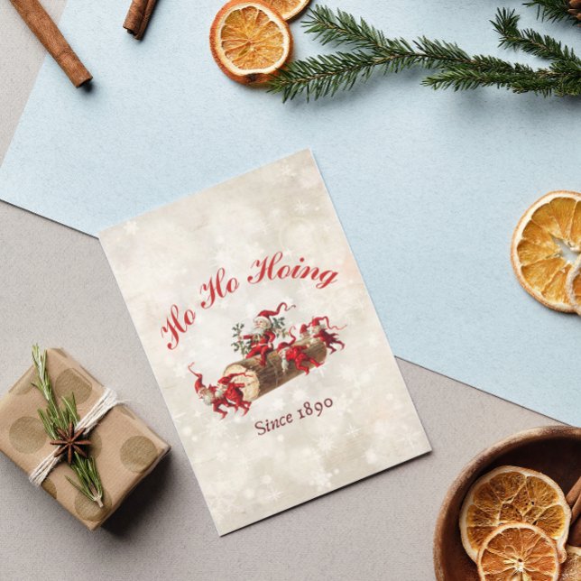 Ho Ho Hoing seit 1890 Weihnachtsgrüße Karte (Von Creator hochgeladen)