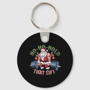 Ho-ho-hold that Lift Santa Claus Christmas Gym Wor Schlüsselanhänger