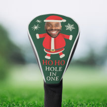 Ho Ho Hole In One Lustiges Weihnachtsmann-Foto für