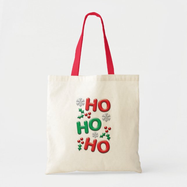 Ho - Ho Holiday Tote Bag Tragetasche (Vorne)