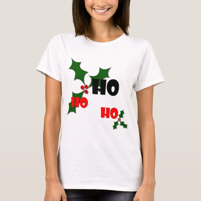Ho Ho Holly & Berries Shirt (Vorderseite)