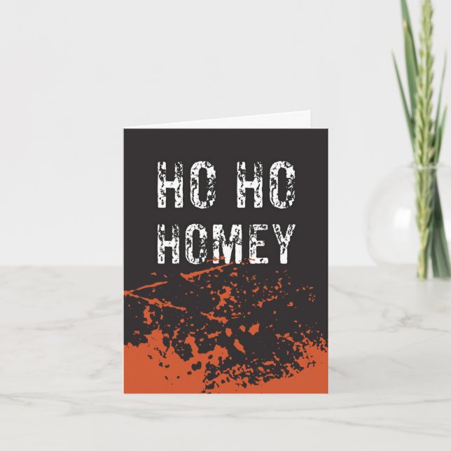 Ho Ho Homie / Merry Xmas Karte (Vorderseite)