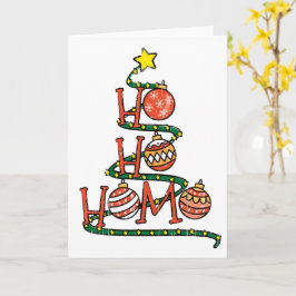 "Ho Ho Homo" Gay Christmas Tree w Balls lustige T- Karte