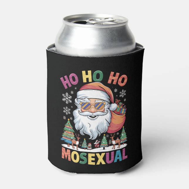 Ho Ho Homosexuelle Weihnachten Weihnachtsfeiertag  Dosenkühler (Kanne Vorderseite)