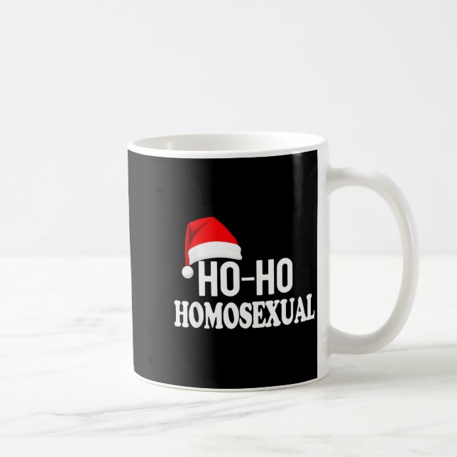 Ho Ho Homoual Funny Pride Christmas Holiday Design Kaffeetasse (Rechts)
