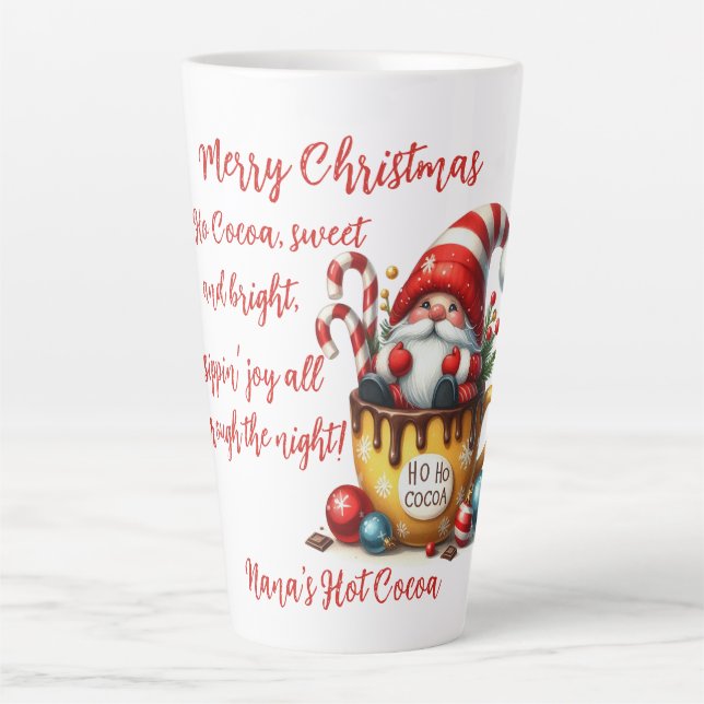 Ho Ho Kakao Weihnachtsmann Milchtasse (Vorderseite)
