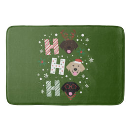 Ho Ho Labrador Retriever Frohe Weihnachten Badematte