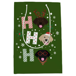 Ho Ho Labrador Retriever Frohe Weihnachten Mittlere Geschenktüte
