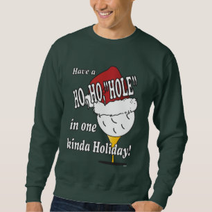 Ho Ho Loch in einem WeihnachtsGolfball Sweatshirt