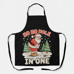 Ho Ho Loch in One Weihnachtsmann Golf Weihnachten Schürze