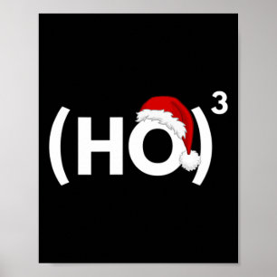 Ho Ho Mathematik Physik Weihnachten Poster