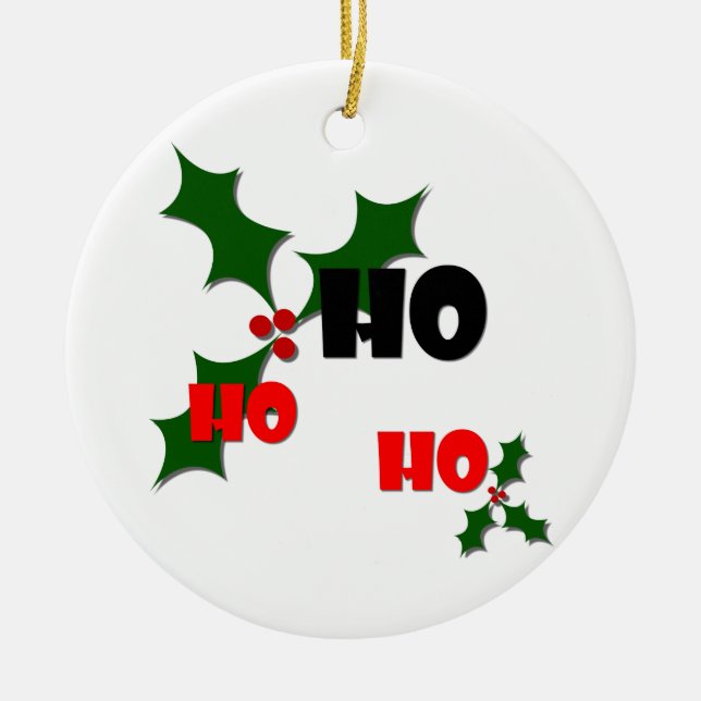 Ho Ho Mistletoe Ornament (Vorne)