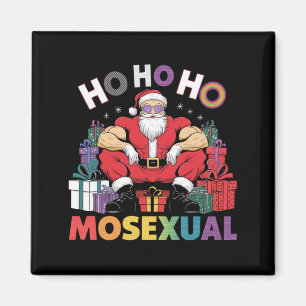 Ho Ho Mosexual Gay Santa LGBT Gay Pride Xmas Magnet