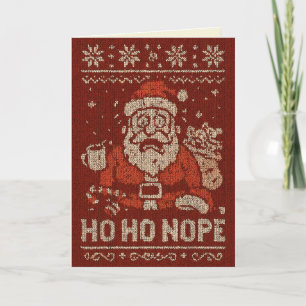 Ho Ho NEIN Weihnachten Karte