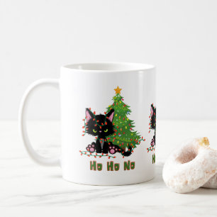 HO HO NO Christmas Cat Kaffeetasse