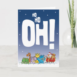 Ho Ho Oh Santa Feiertagskarte