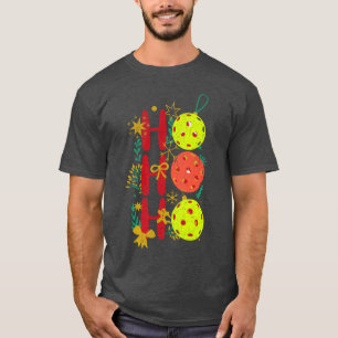 Ho Ho Pickleball Retro Weihnachten T-Shirt