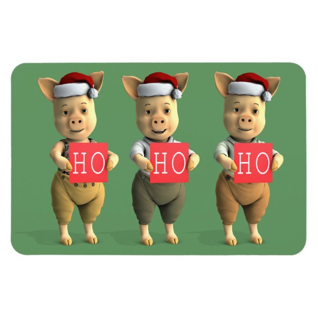 Ho Ho Piglets Magnet (Horizontal)