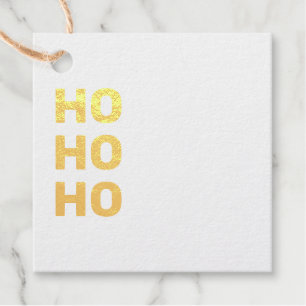 Ho Ho Rot & Weiß Blanko Moderne Weihnachten Geschenkanhänger
