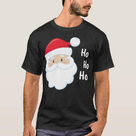 Ho Ho Santa Face Weihnachtsfeiertagen Rot Weiß Tri-Blend Shirt