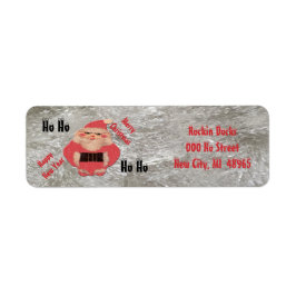 Ho Ho Santa Ivory Glitzer