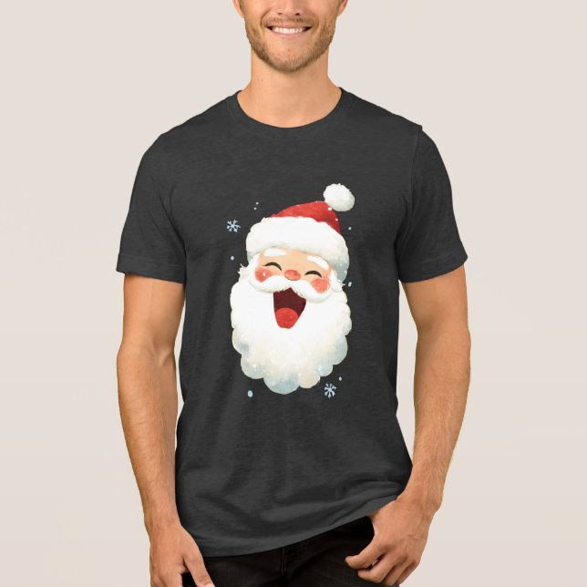 Ho ho santa Tri-Blend shirt (Vorderseite)