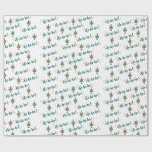 Ho Ho Tanzen Weihnachtsbaumwrapping Paper