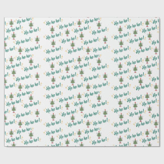 Ho Ho Tanzen Weihnachtsbaumwrapping Paper Geschenkpapier