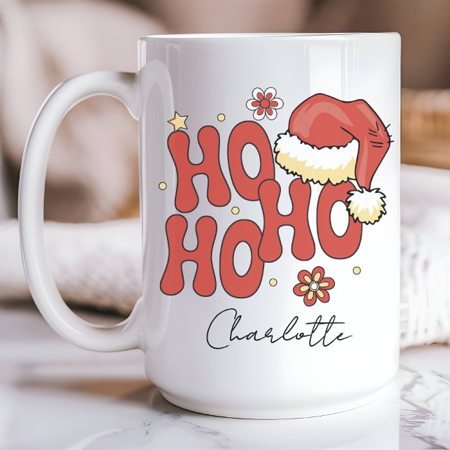 Ho ho Tasse, fröhliche Weihnachten Tasse, Weihnach Kaffeetasse (gift for women, holiday mug for mom, merry christmas coffee cup, festive vibes drinkware, christmas)