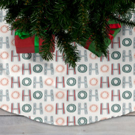Ho Ho Tree Skirt Polyester Weihnachtsbaumdecke