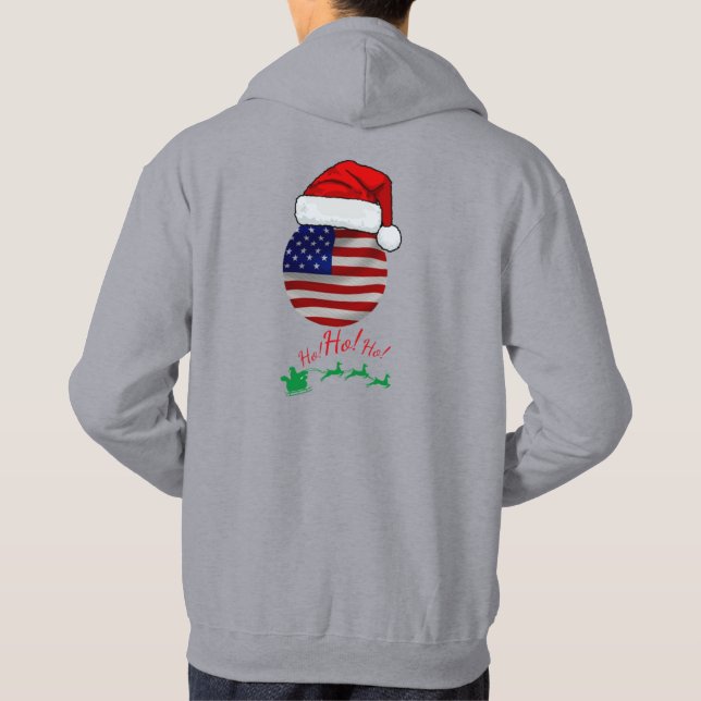HO HO USA HOODIE (Rückseite)