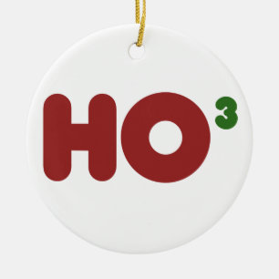 Ho ho Weihnachten Spaß Keramik Ornament