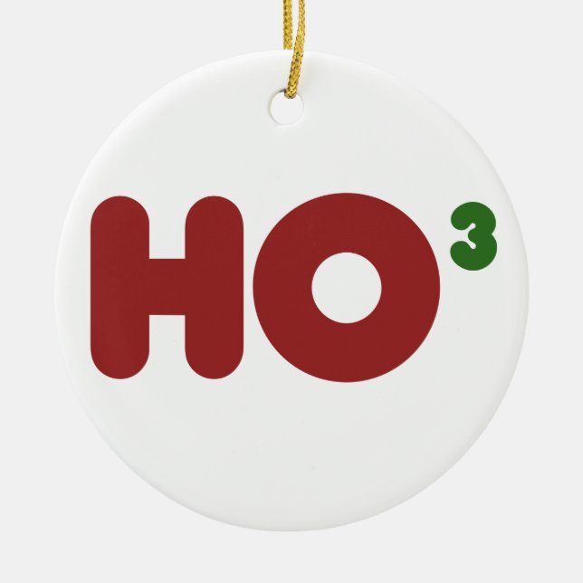 Ho ho Weihnachten Spaß Keramik Ornament (Vorne)
